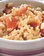 Рисовая каша с курагой и апельсиновым соком