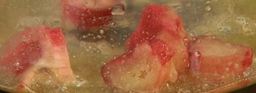 рисовая каша с ревенем и тосты с кремом из ревеня. Шаг 3