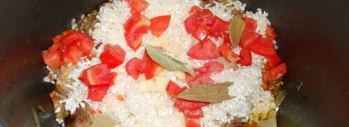 рисовая каша со свининой и овощами в мультиварке. Шаг 5