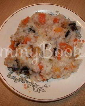 Сладкая рисовая каша с тыквой