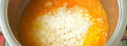 тыквенно-рисовая каша на молоке. Шаг 4