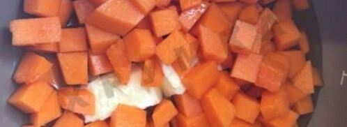 тыквенная каша с рисом в мультиварке. Шаг 3