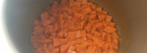 тыквенная каша с рисом в мультиварке. Шаг 4