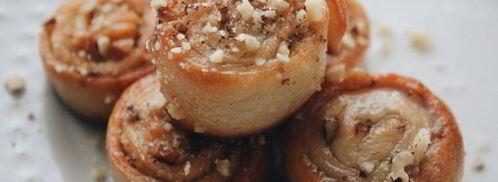 булочки с грецким орехом и сахарным сиропом. Шаг 7