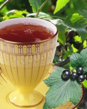 Чай из листьев смородины