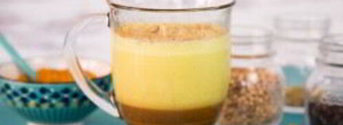 чай латте с куркумой. Шаг 7