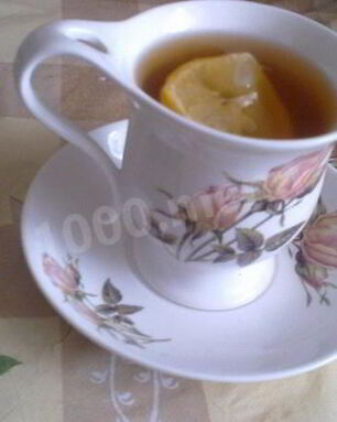 Чай с лимоном и медом