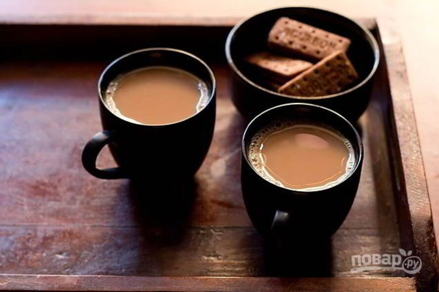 Рецепт чая с молоком и имбирем