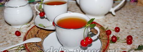 чай с вишней. Шаг 7