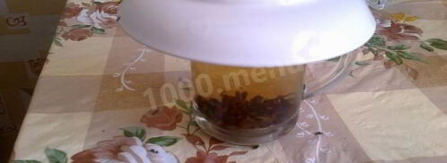 черный чай с мятой. Шаг 5