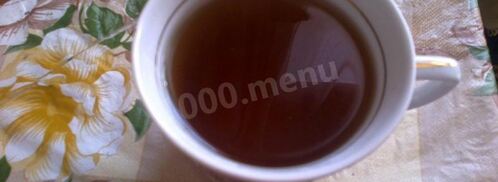 черный чай с мятой. Шаг 6