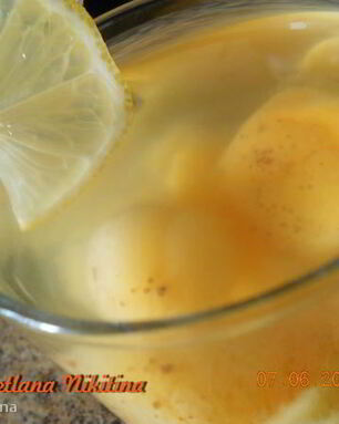 Имбирный чай с курагой