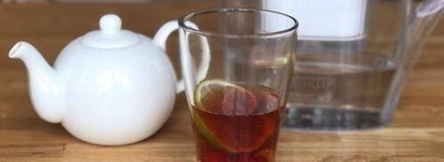 холодный чай с малиной и лимоном. Шаг 5