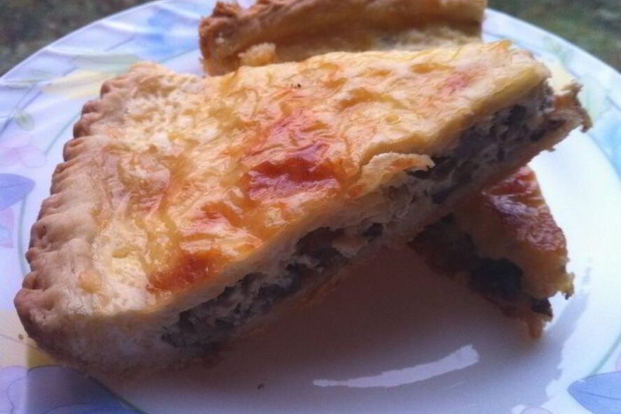 Рецепт киша с шампиньонами