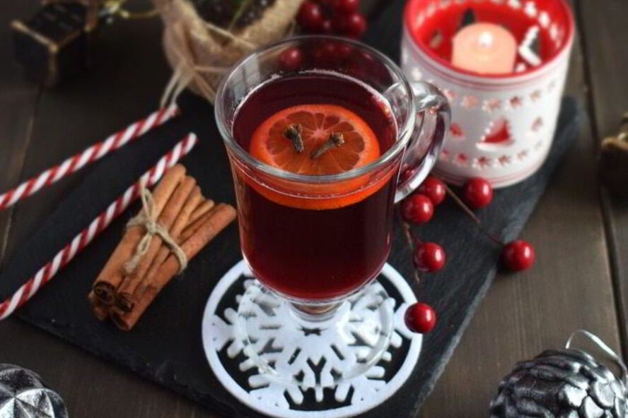 Рецепт безалкогольного клюквенного глинтвейна