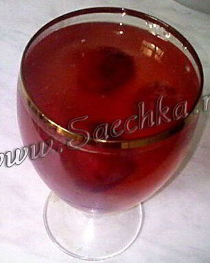 Кисель из замороженной клубники