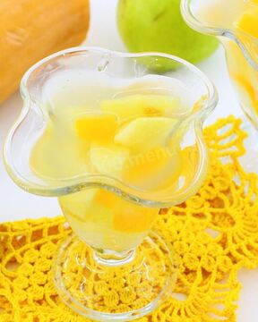 Кисель с яблоками и тыквой