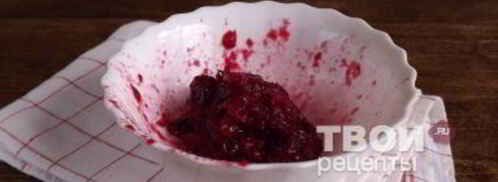 клюквенный кисель с мороженым. Шаг 7