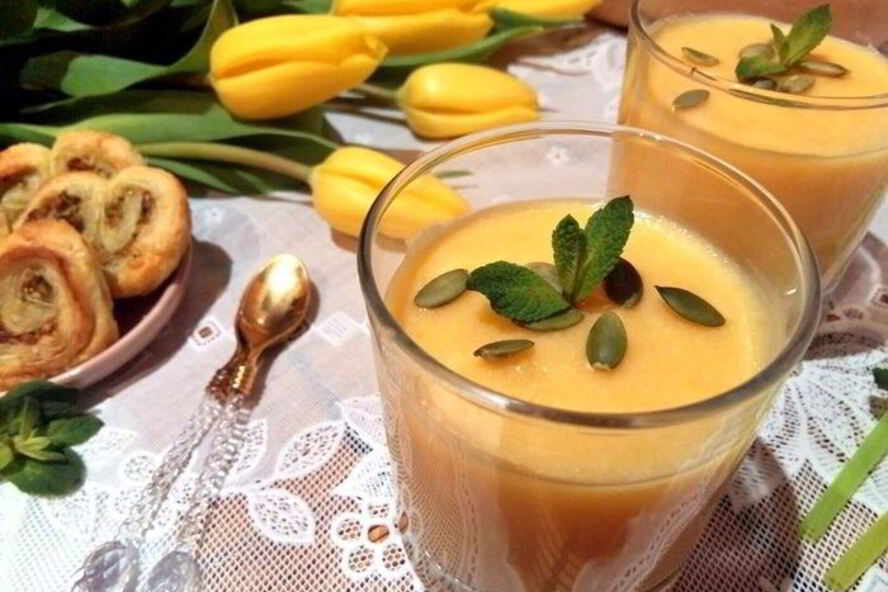 Рецепт молочно-тыквенного кисель