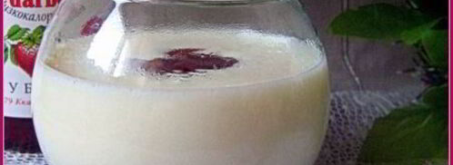 молочный кисель с клубничным конфитюром. Шаг 8