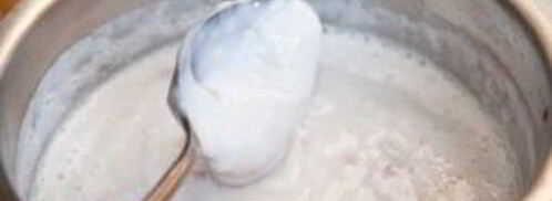 молочный кисель с малиной. Шаг 5