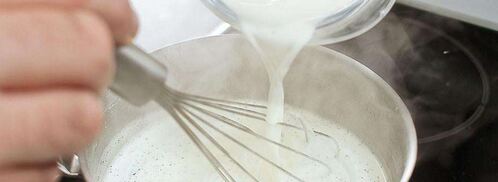 молочный кисель с ванилью. Шаг 4