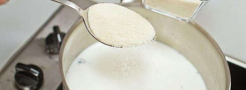 молочный кисель с ванилью. Шаг 5