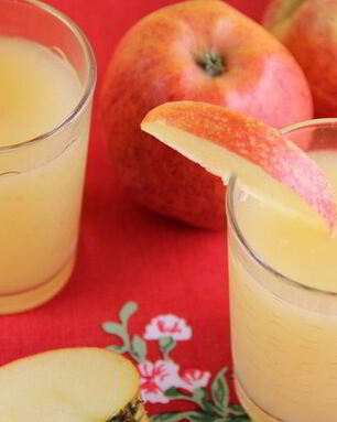 Яблочный кисель с белым вином