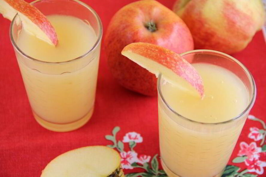 Рецепт яблочного киселя с белым вином