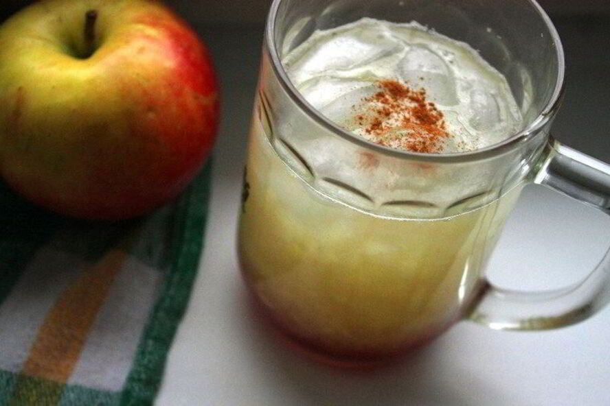 Рецепт яблочного киселя с лимоном
