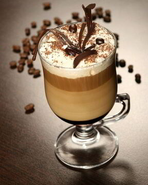 Ирландский кофе с шоколадом двух видов