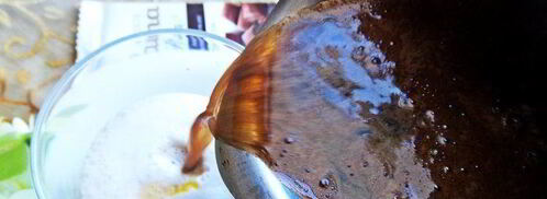 кофе с молоком и яичным ликером. Шаг 10