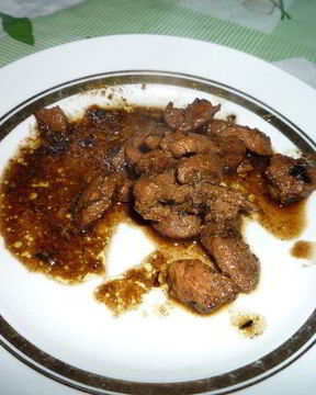 Мясо, тушеное в кофе