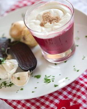 Свекольный капучино