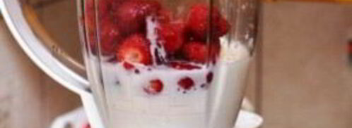 коктейль с клубникой. Шаг 4