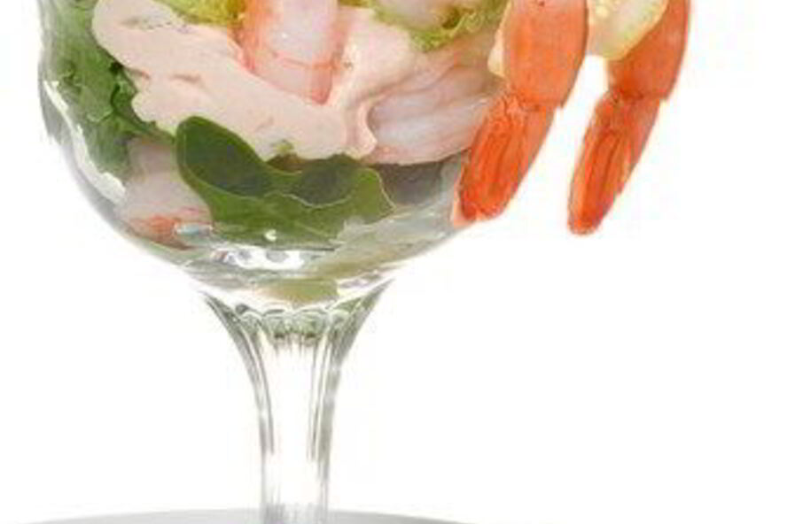 Рецепт коктейля из креветок со сливочным соусом с хреном