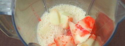 дынно-клубничный коктейль. Шаг 4