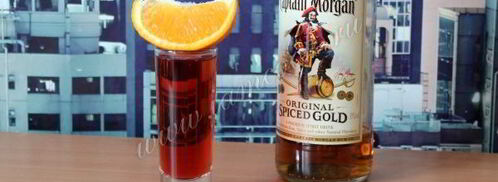 коктейль с вишневым соком ромовый закат. Шаг 7