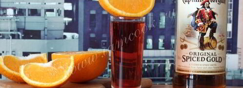 коктейль с вишневым соком ромовый закат. Шаг 8