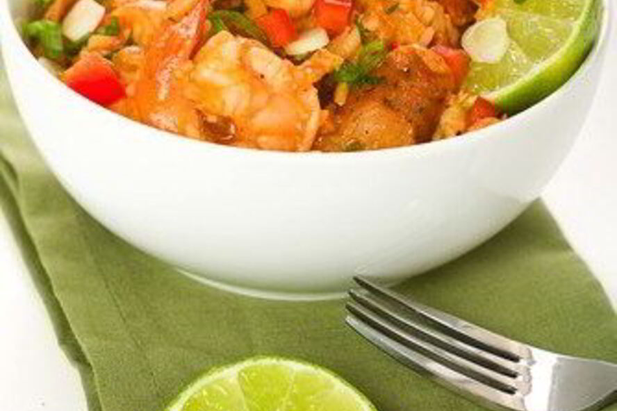 Рецепт креветок с текилой и лаймом