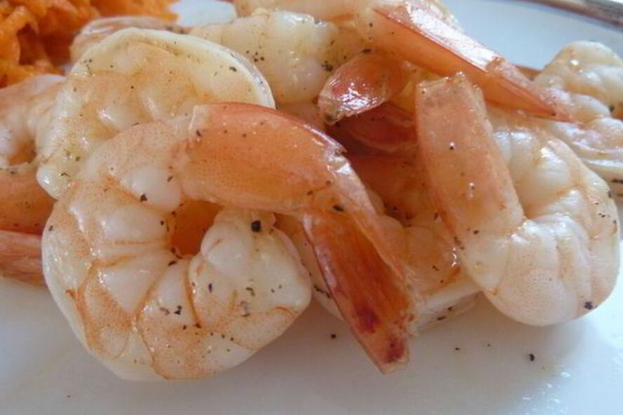Рецепт жареных креветок с текилой