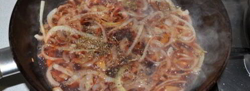 говяжья печень с вином и луком. Шаг 5