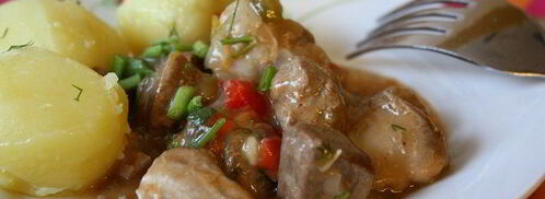 свинина, тушеная с вином и перцем. Шаг 7