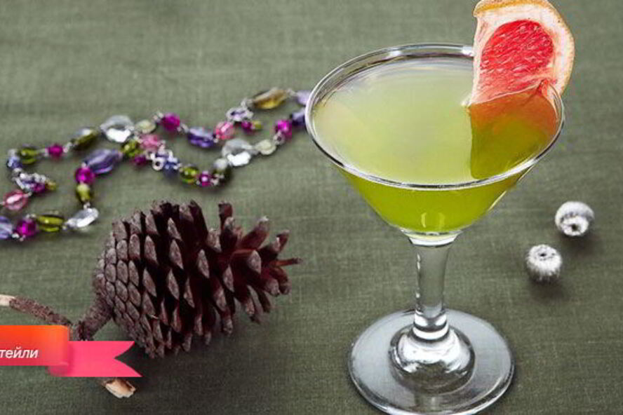 Рецепт коктейля с грейпфрутом на дынном ликере