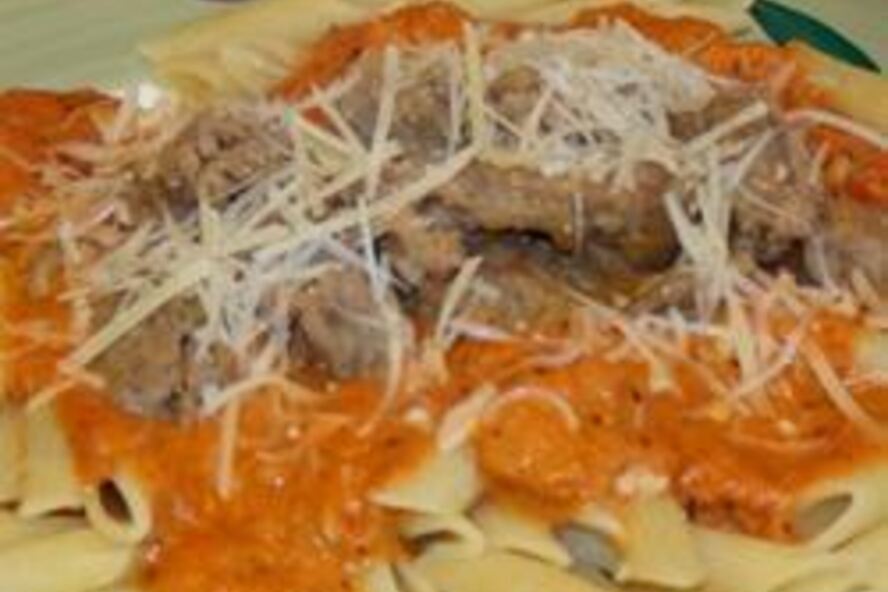 Рецепт пасты пенне с водкой