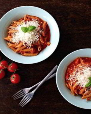 Пенне с водкой и пармезаном