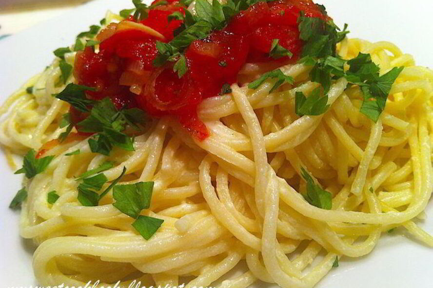 Рецепт спагетти с водкой