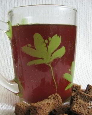 Квас из бородинского хлеба без дрожжей