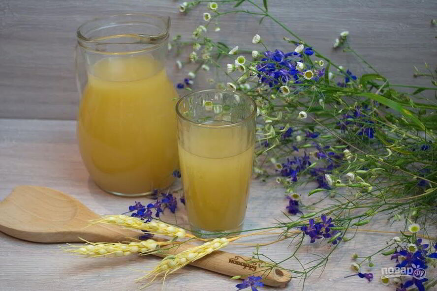 Рецепт кваса из дрожжей и сахара