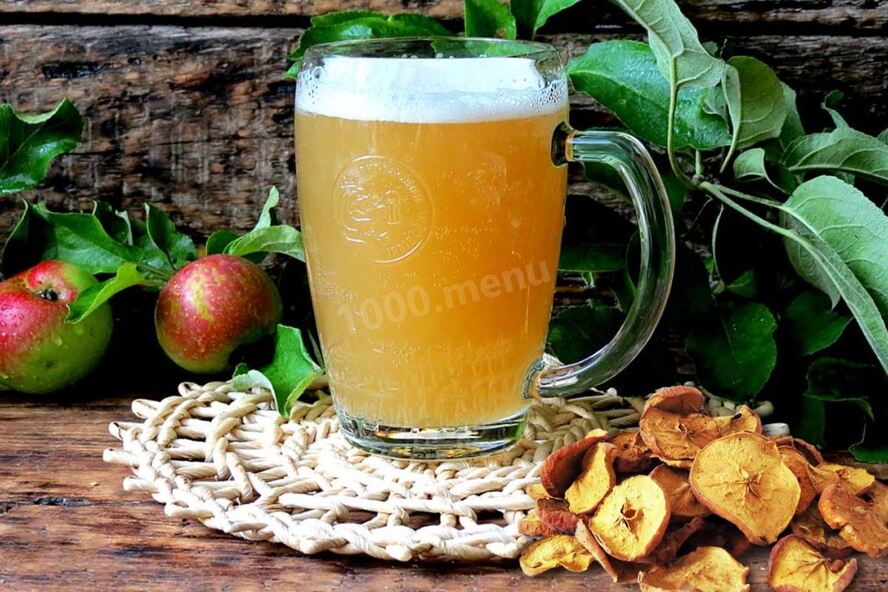 Рецепт кваса из сушеных яблок